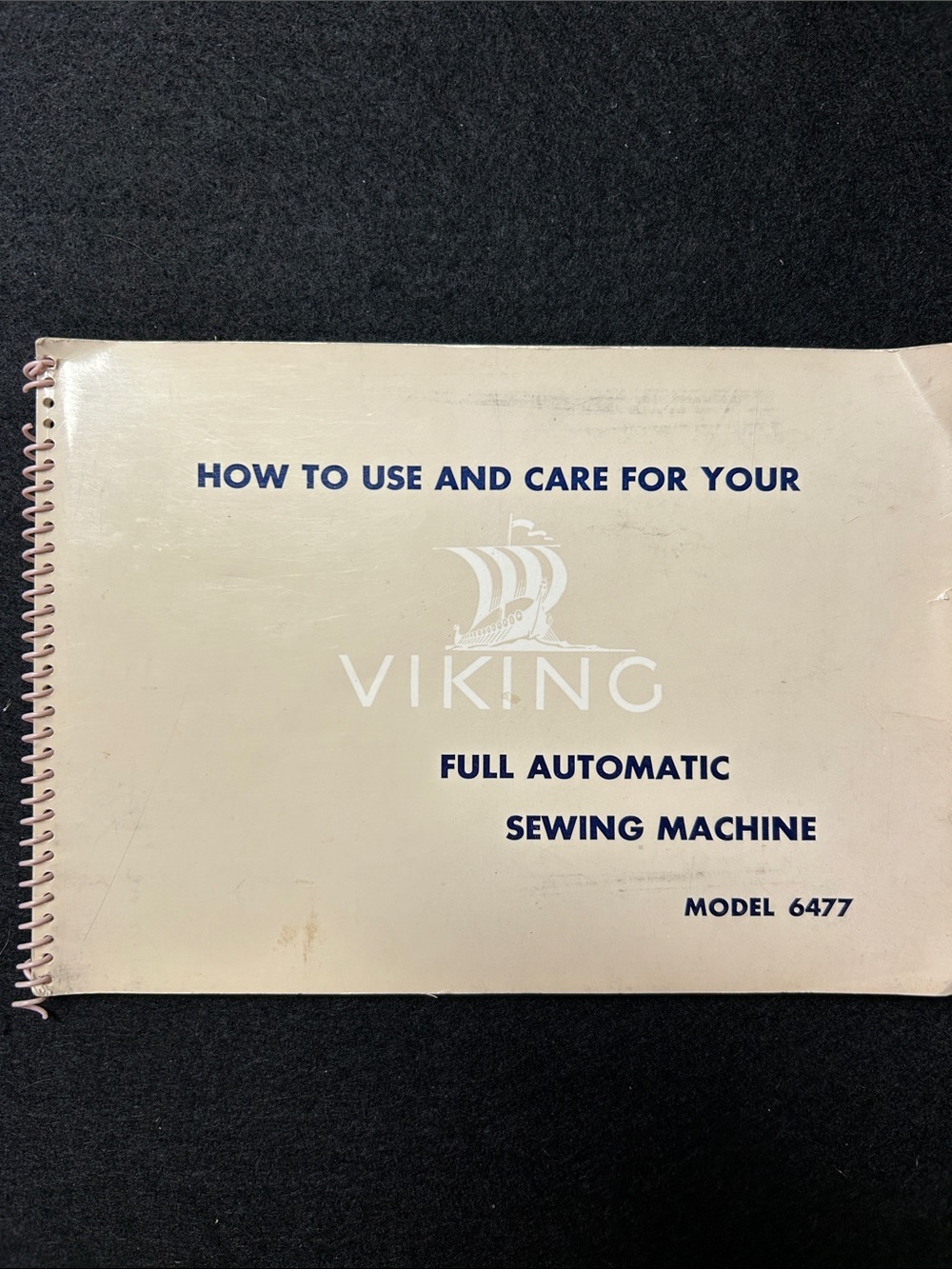 Viking Sewing Machine Instuction Manual for Model 6477